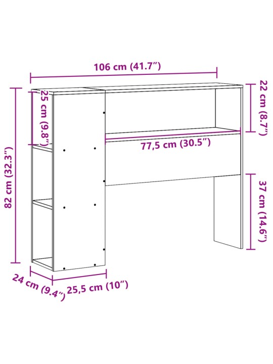 Galvūgalis su daiktų laikymo vieta, 100cm, pušies masyvas