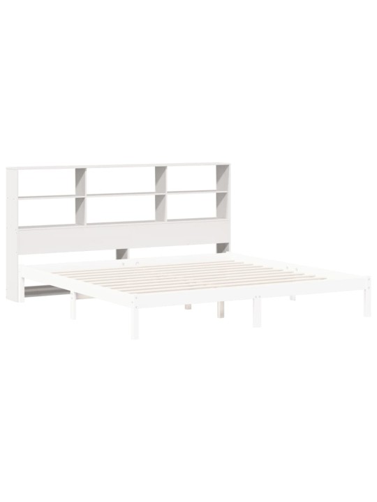 Galvūgalis su daiktų laikymo vieta, baltas, 180cm, pušis