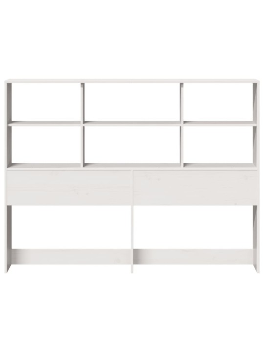 Galvūgalis su daiktų laikymo vieta, baltas, 150cm, pušis