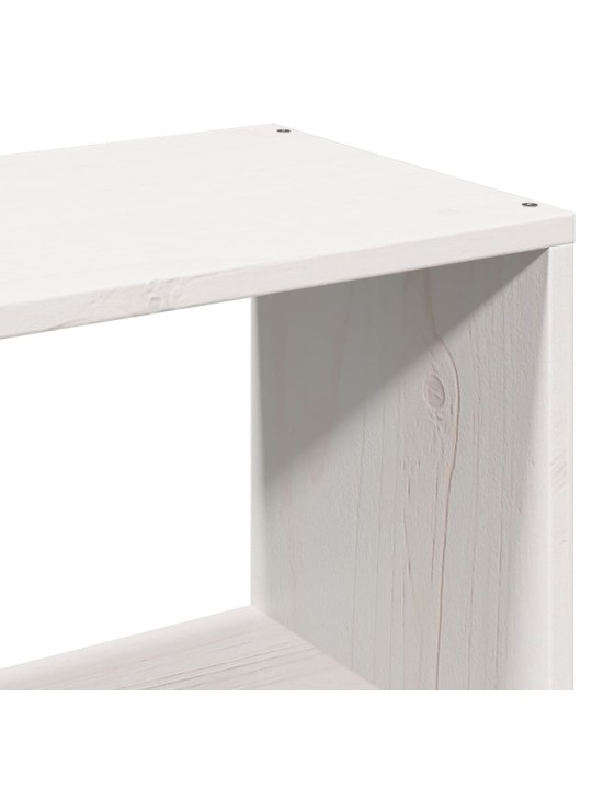 Galvūgalis su daiktų laikymo vieta, baltas, 100cm, pušis