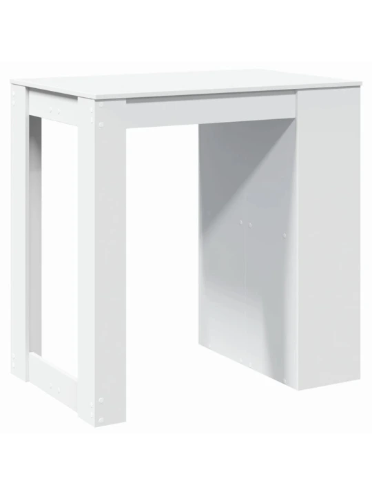 Baro stalas, baltos spalvos, 102x70x103,5cm, apdirbta mediena
