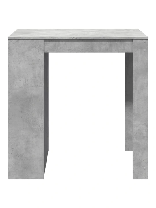 Baro stalas, betono pilkas, 102x70x103,5cm, apdirbta mediena