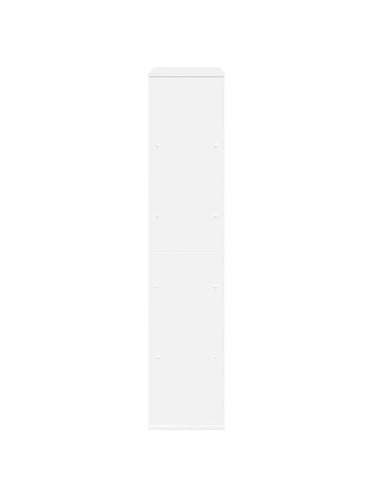 Knygų spinta, baltos spalvos, 100x33x156,5cm, apdirbta mediena
