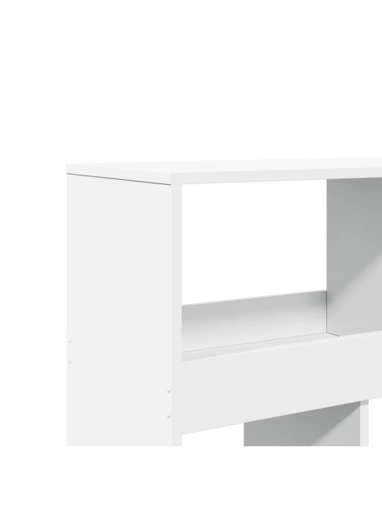 Knygų spinta, baltos spalvos, 100x33x187,5cm, apdirbta mediena