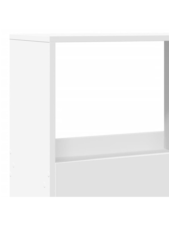 Knygų spinta, baltos spalvos, 100x33x155,5cm, apdirbta mediena