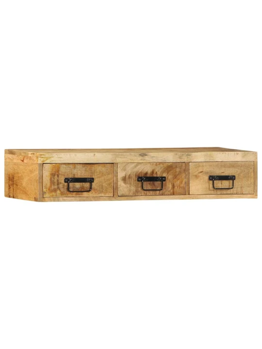 Sieninė televizoriaus spintelė, 100x30x19cm, mango mediena