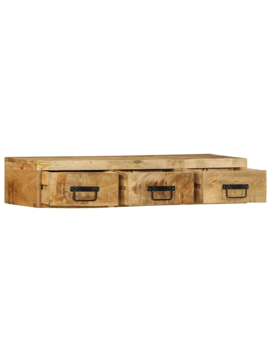 Sieninė televizoriaus spintelė, 100x30x19cm, mango mediena