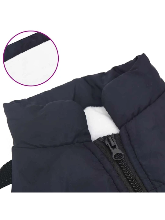 Šunų kailis su diržais, atsparus vandeniui, mėlynas, 2XL