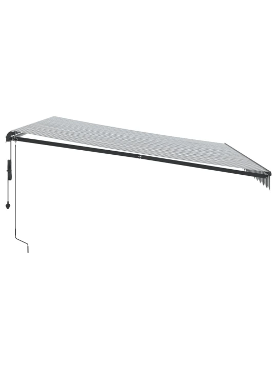 Automatinė ištraukiama markizė, antracito ir balta, 450x300cm