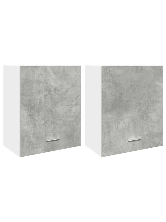 Pakabinamos spintelės, 2vnt., betono pilkos, 50x31x60cm, MDP