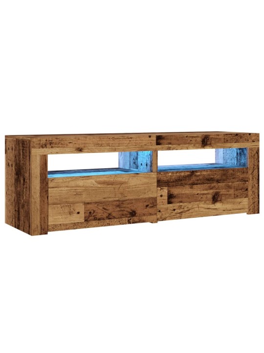 Televizoriaus spintelė su LED, medienos, 120x35x40cm, mediena