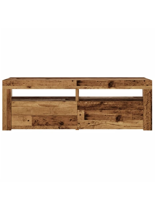 Televizoriaus spintelė su LED, medienos, 120x35x40cm, mediena