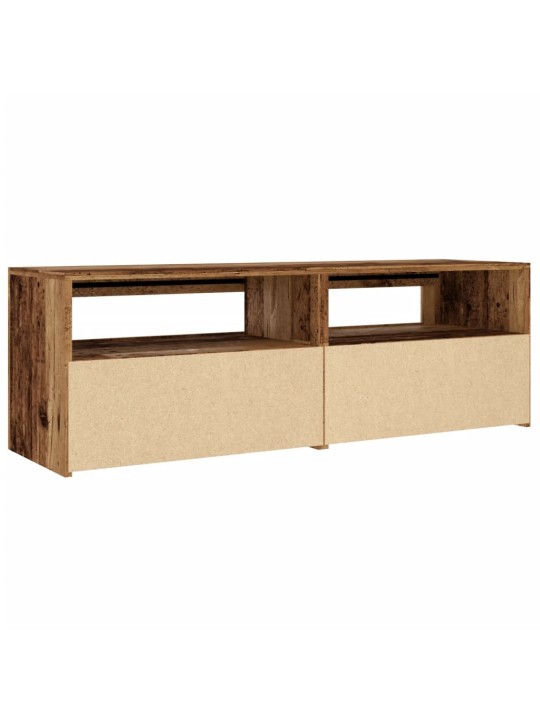 Televizoriaus spintelė su LED, medienos, 120x35x40cm, mediena