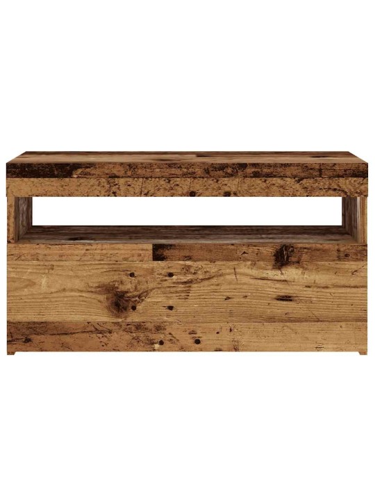 Televizoriaus spintelė su LED, medienos, 75x35x40cm, mediena