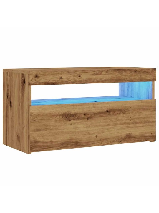 Televizoriaus spintelė su LED, artisano, 75x35x40cm, mediena