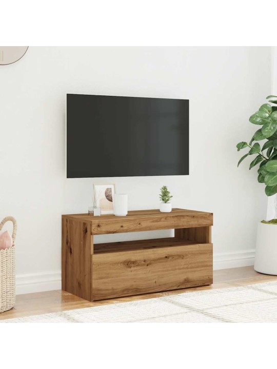 Televizoriaus spintelė su LED, artisano, 75x35x40cm, mediena