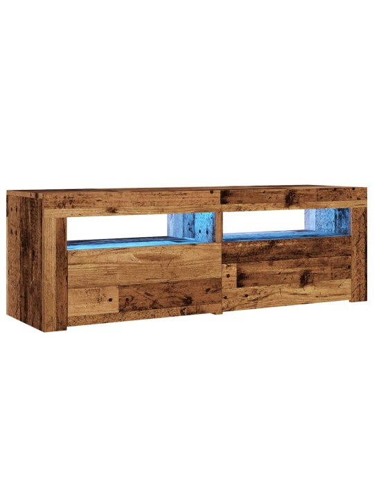 Televizoriaus spintelė su LED, medienos, 120x35x40cm, mediena