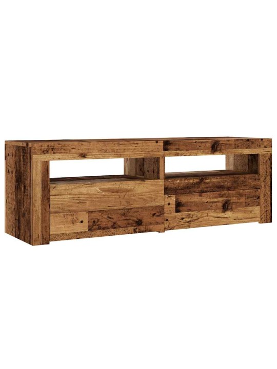 Televizoriaus spintelė su LED, medienos, 120x35x40cm, mediena