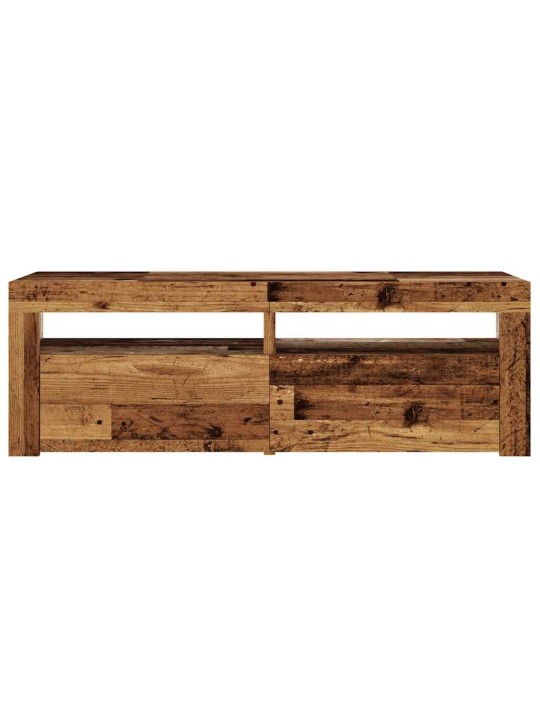 Televizoriaus spintelė su LED, medienos, 120x35x40cm, mediena