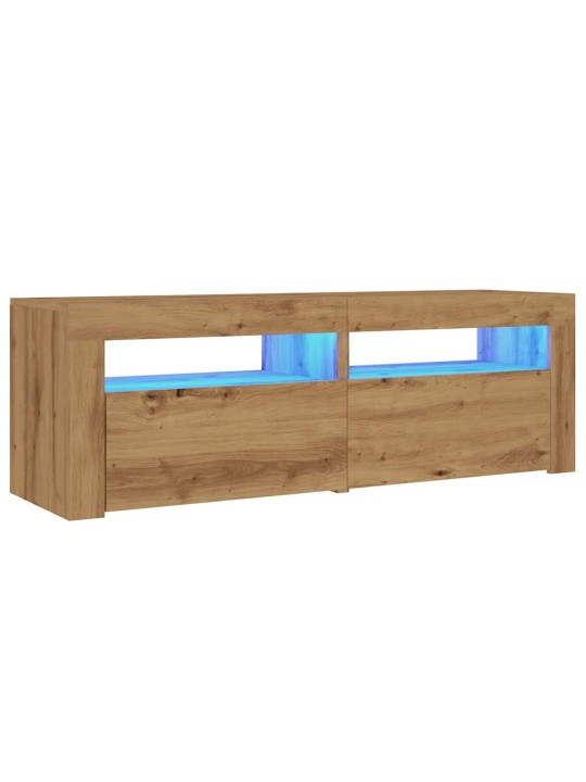 Televizoriaus spintelė su LED, artisano, 120x35x40cm, mediena