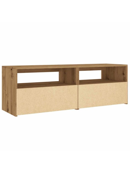Televizoriaus spintelė su LED, artisano, 120x35x40cm, mediena