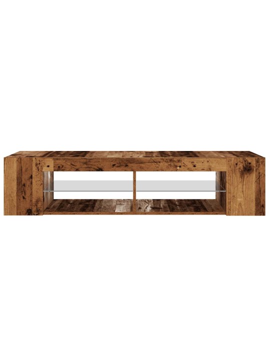 Televizoriaus spintelė su LED, medienos, 135x39x30cm, mediena
