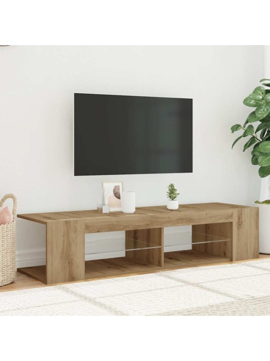 Televizoriaus spintelė su LED, artisano, 135x39x30cm, mediena