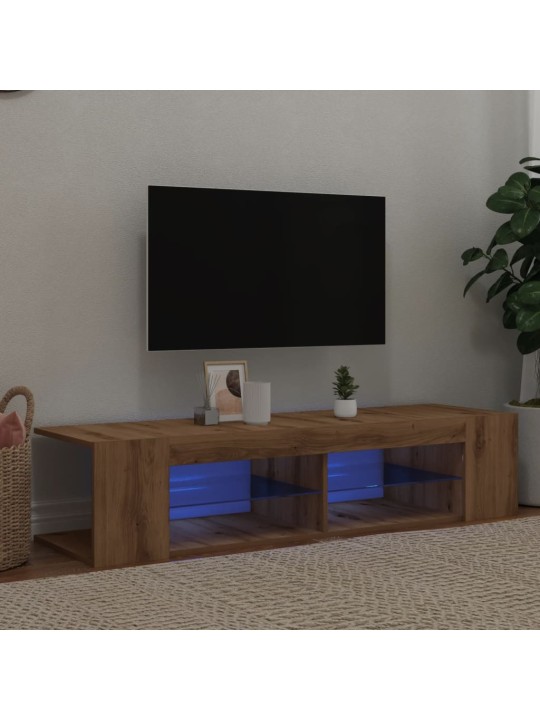 Televizoriaus spintelė su LED, artisano, 135x39x30cm, mediena