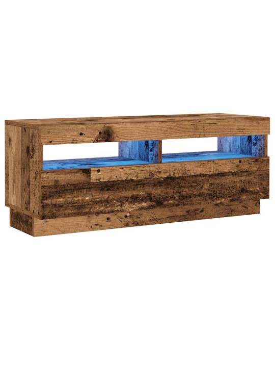 Televizoriaus spintelė su LED, medienos, 100x35x40cm, mediena