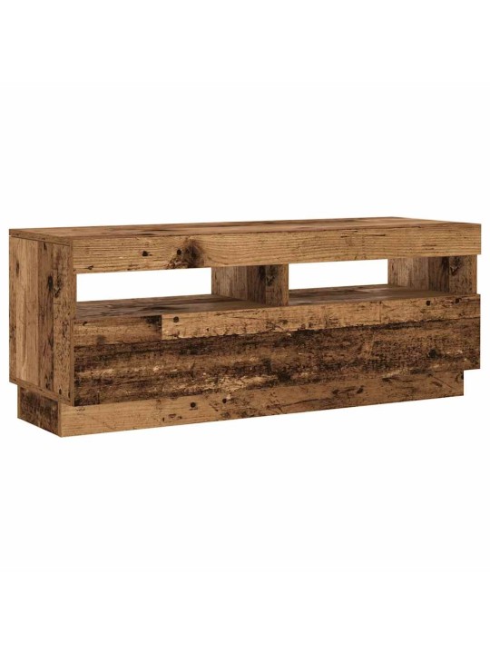 Televizoriaus spintelė su LED, medienos, 100x35x40cm, mediena