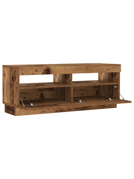 Televizoriaus spintelė su LED, medienos, 100x35x40cm, mediena