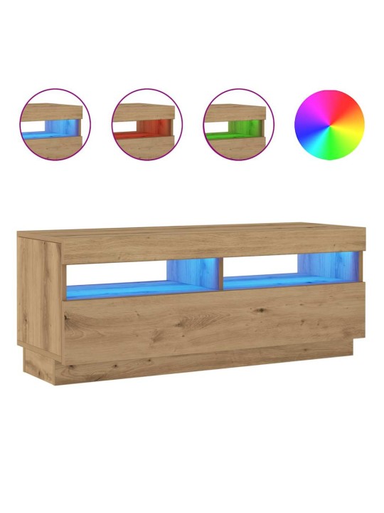 Televizoriaus spintelė su LED, artisano, 100x35x40cm, mediena