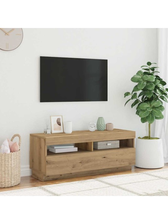 Televizoriaus spintelė su LED, artisano, 100x35x40cm, mediena