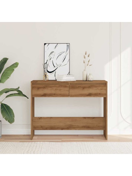 Konsolinis staliukas, artisano ąžuolo, 100x35x76,5cm, mediena