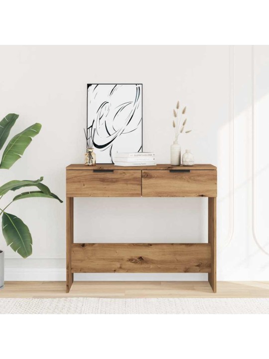 Konsolinis staliukas, artisano ąžuolo, 90x36x75cm, mediena