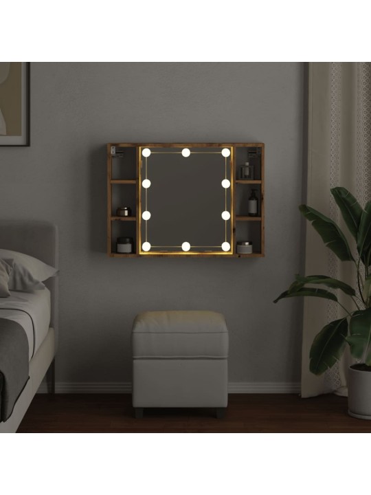 Veidrodinė spintelė su LED apšvietimu, artisano, 76x15x55cm