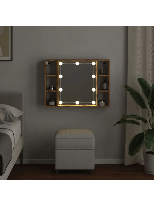 Veidrodinė spintelė su LED apšvietimu, artisano, 76x15x55cm