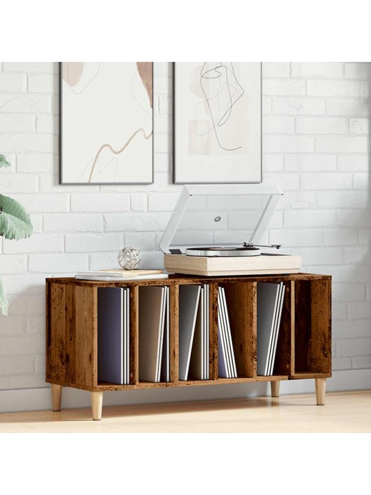 Vinilinių plokštelių spintelė, medienos, 100x38x48cm, mediena