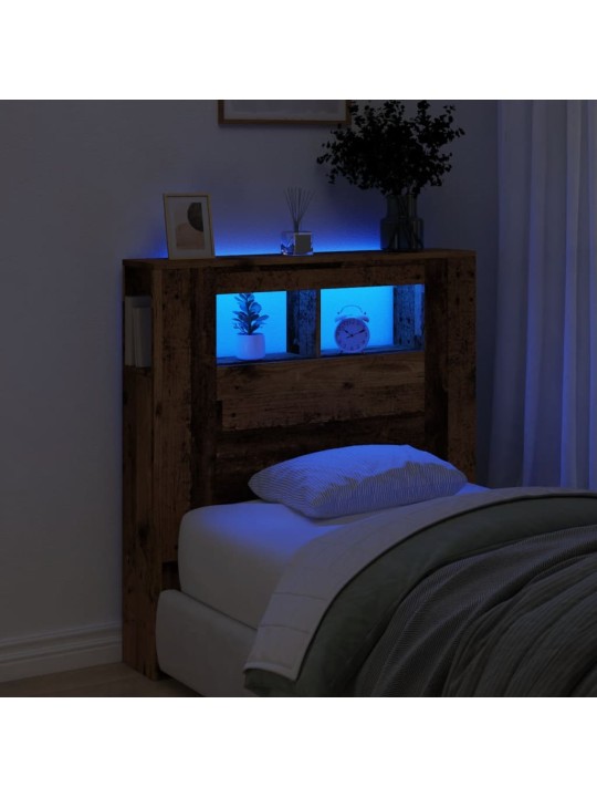 LED galvūgalis, medienos, 100x18,5x103,5cm, apdirbta mediena