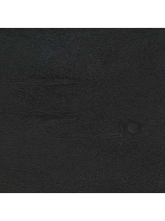 Naktinė spintelė, juoda, 40x33x46cm, mango medienos masyvas