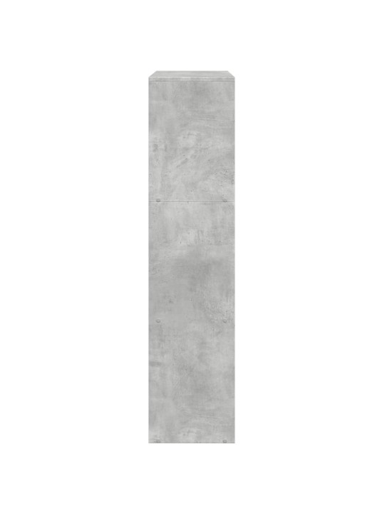 Pertvara/knygų spinta, betono pilka, 137,5x29x103,5cm, 3 aukštų
