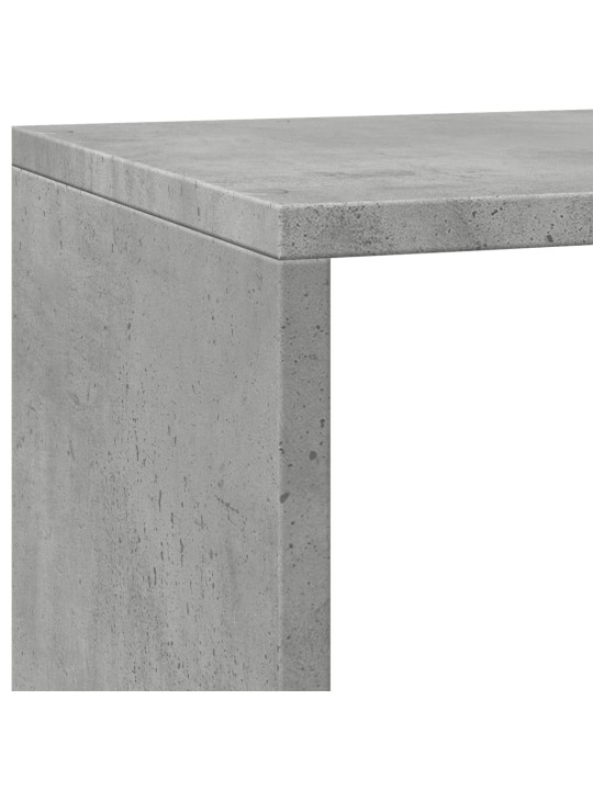Pertvara/knygų spinta, betono pilka, 137,5x29x103,5cm, 3 aukštų