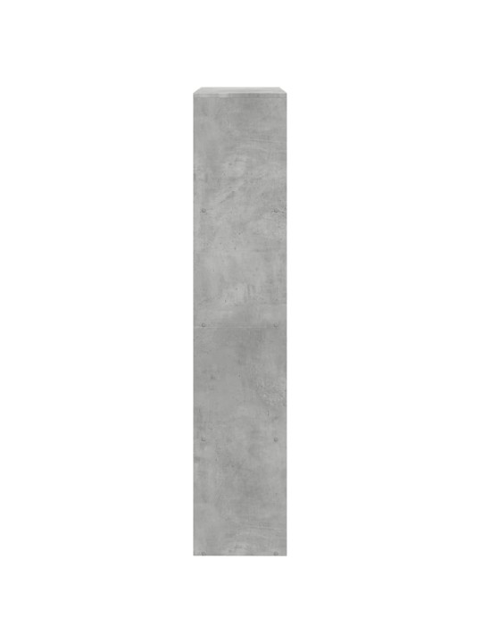 Pertvara/knygų spinta, betono pilka, 143,5x29x143,5cm, 4 pakopų