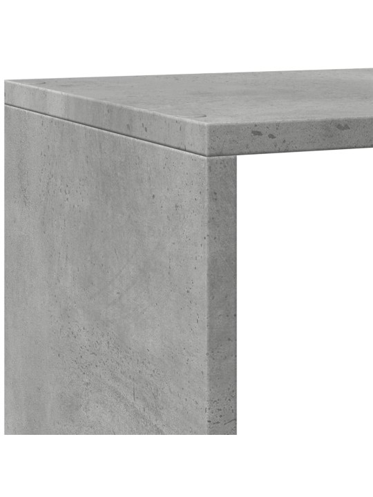 Pertvara/knygų spinta, betono pilka, 143,5x29x143,5cm, 4 pakopų