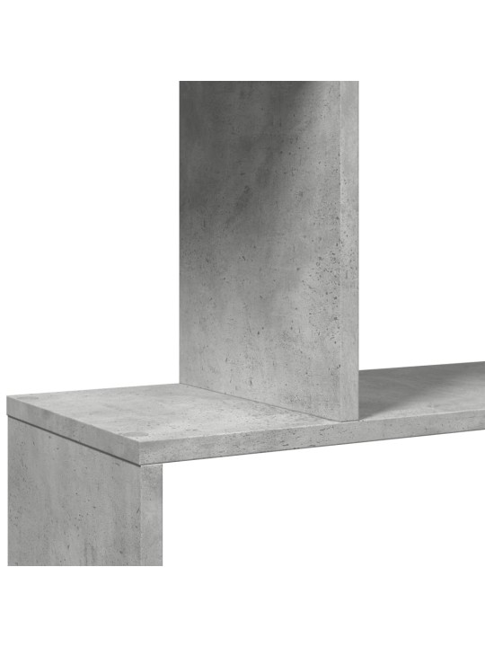 Pertvara/knygų spinta, betono pilka, 70x24x161cm, 5 pakopų
