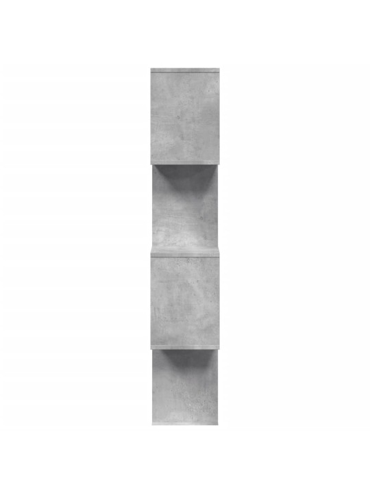 Pertvara/knygų spinta, betono pilka, 70x24x129cm, 4 pakopų