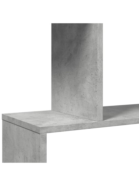 Pertvara/knygų spinta, betono pilka, 70x24x129cm, 4 pakopų