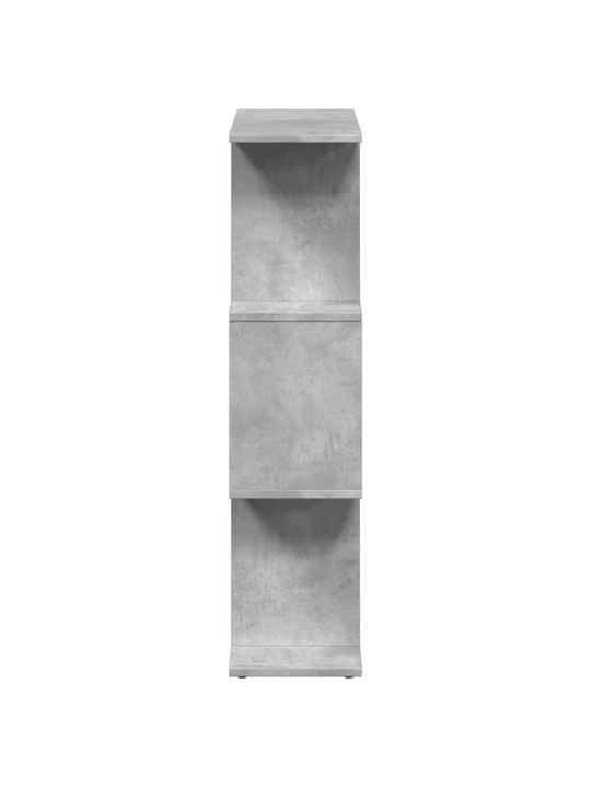 Pertvara/knygų spinta, betono pilka, 70x24x97cm, 3 pakopų