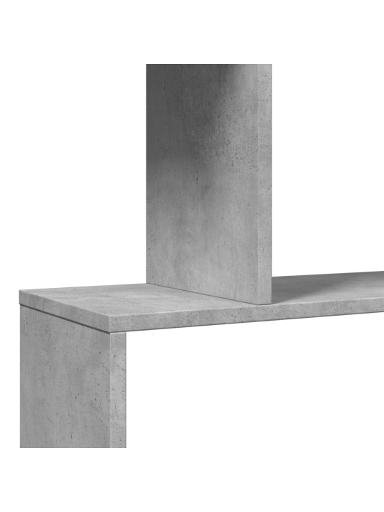 Pertvara/knygų spinta, betono pilka, 70x24x97cm, 3 pakopų