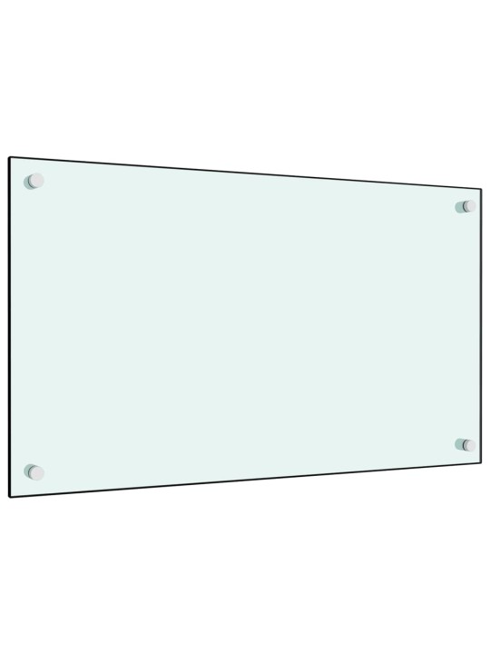 Virtuvės sienelės, 2vnt., baltos, 70x50cm, grūdintas stiklas